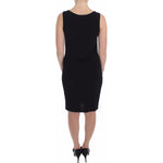 Roccobarocco Black Stretch Wiggle Pencil Sheath Bodycon Dress SIG17260- 48