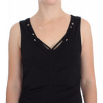Roccobarocco Black Stretch Wiggle Pencil Sheath Bodycon Dress SIG17260- 48