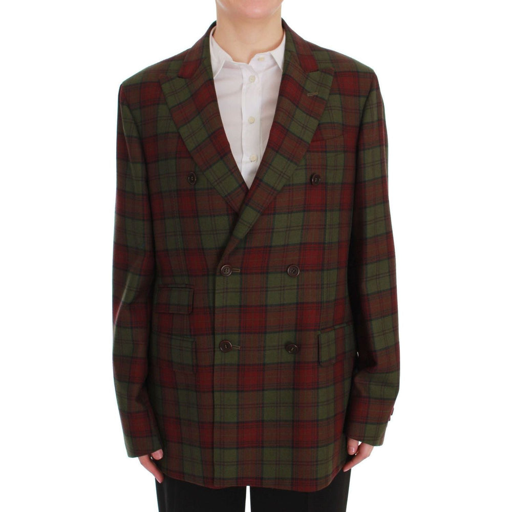 BENCIVENGA Green Wool Double Breasted Bordeaux SIG60232- 54