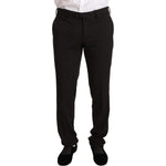 Domenico Tagliente Black Polyester Slim 2 Piece Set TAGLIENTE Suit KOS1902-50