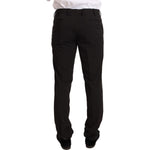 Domenico Tagliente Black Polyester Slim 2 Piece Set TAGLIENTE Suit KOS1902-50