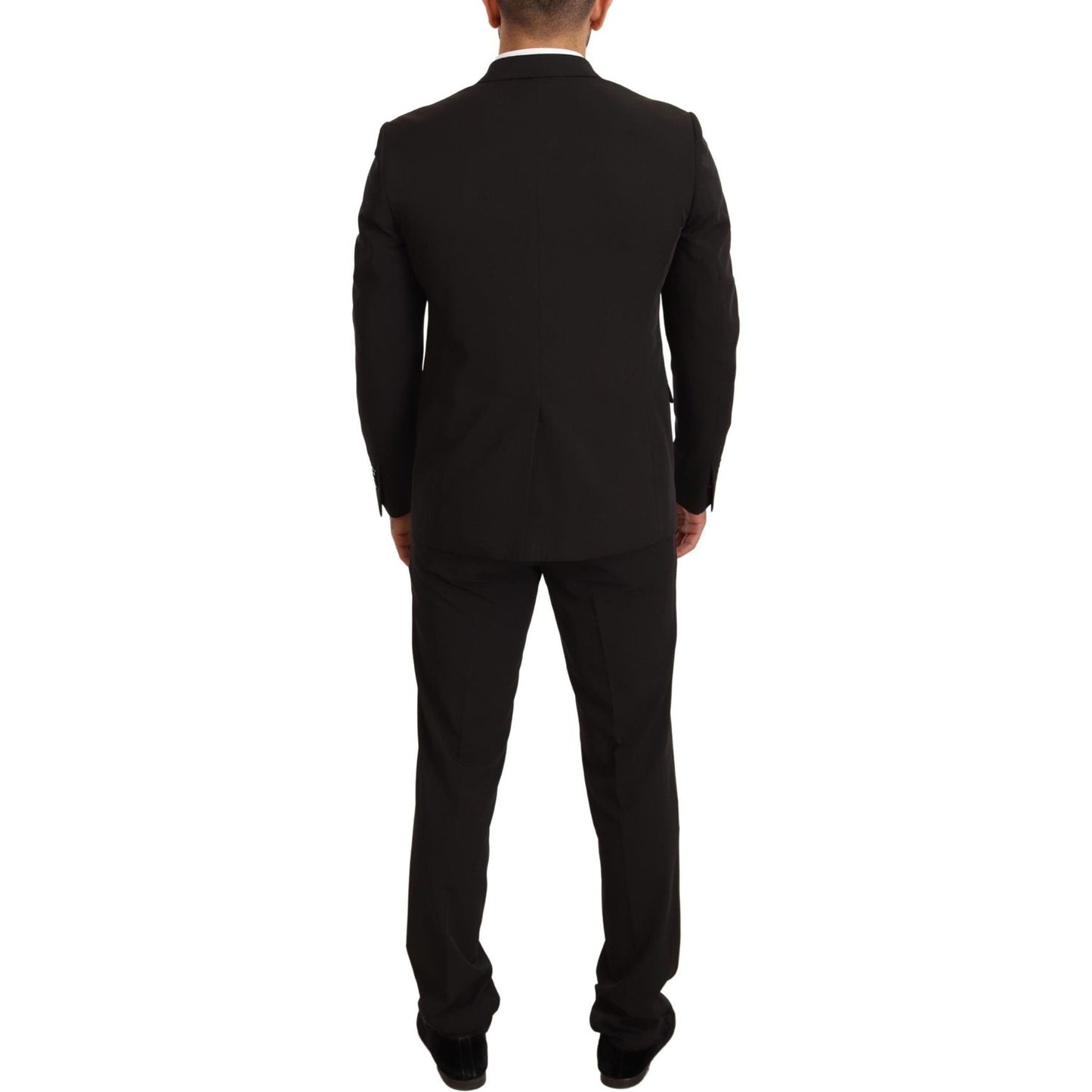 Domenico Tagliente Black Polyester Slim 2 Piece Set TAGLIENTE Suit KOS1902-50