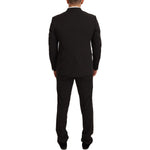 Domenico Tagliente Black Polyester Slim 2 Piece Set TAGLIENTE Suit KOS1902-50