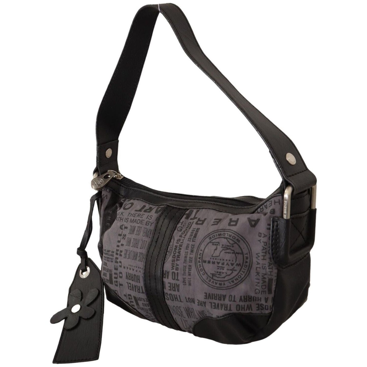 WAYFARER Gray Printed Handbag Shoulder Purse Fabric Bag VA8772