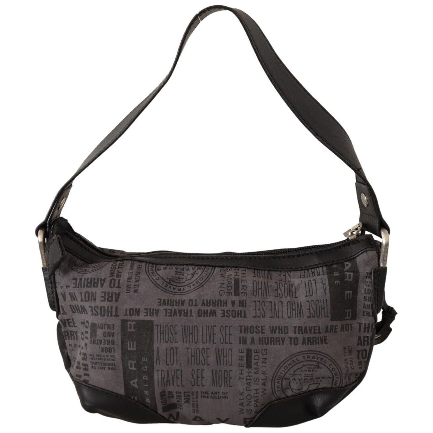 WAYFARER Gray Printed Handbag Shoulder Purse Fabric Bag VA8772