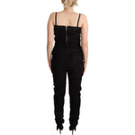 La Maison du Couturier Black Spaghetti Strap Jumpsuit Dress DR28580 - 40