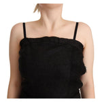 La Maison du Couturier Black Spaghetti Strap Jumpsuit Dress DR28580 - 40