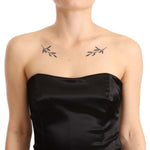 Dolce & Gabbana Black Silk Stretch Sheath Mermaid Gown Dress DR28309 - 40