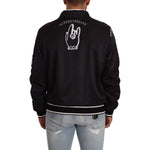 Dolce & Gabbana Black Logo Zipper Superstizione Sweater TSH7577- 54