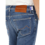 Jacob Cohen Blue Cotton Slim Men Jeans JA-7391-W36
