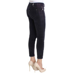 Costume National Purple Cropped Corduroys Jeans SIG30157-1