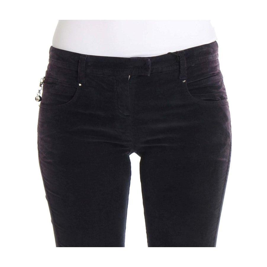 Costume National Purple Cropped Corduroys Jeans SIG30157-1