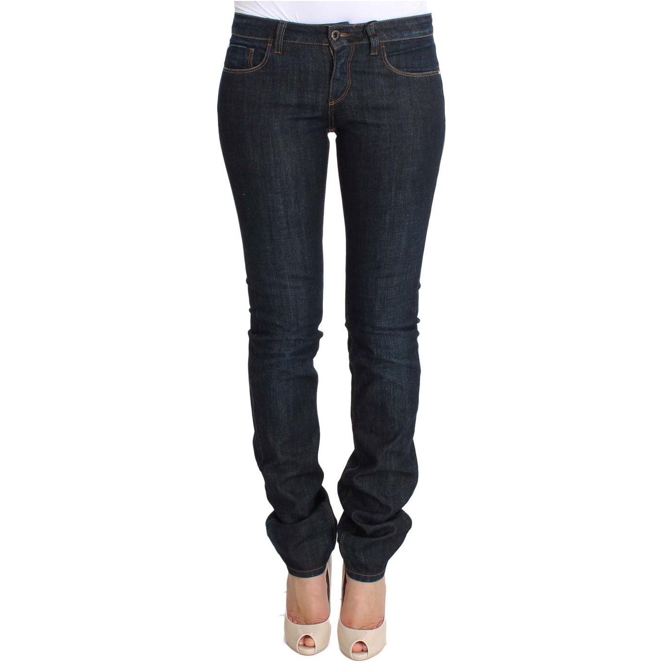 Costume National Blue Cotton Stretch Slim Fit Jeans SIG30219-1