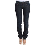 Costume National Blue Cotton Stretch Slim Fit Jeans SIG30219-1
