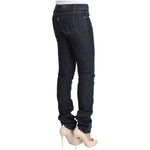 Costume National Blue Cotton Stretch Slim Fit Jeans SIG30219-1
