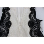 Dolce & Gabbana White Floral Lace Full Length Gown Dress NOC10174-1