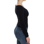 Ermanno Scervino Black Cashmere Cardigan Sweater SIG12574-2