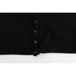 Ermanno Scervino Black Cashmere Cardigan Sweater SIG12574-2