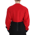KAALE SUKTAE Black Short Croped Coat Bomber Jacket SIG12604-1