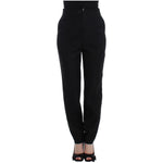 KAALE SUKTAE Black High Waist Straight Slim Dress Pants SIG12610-1
