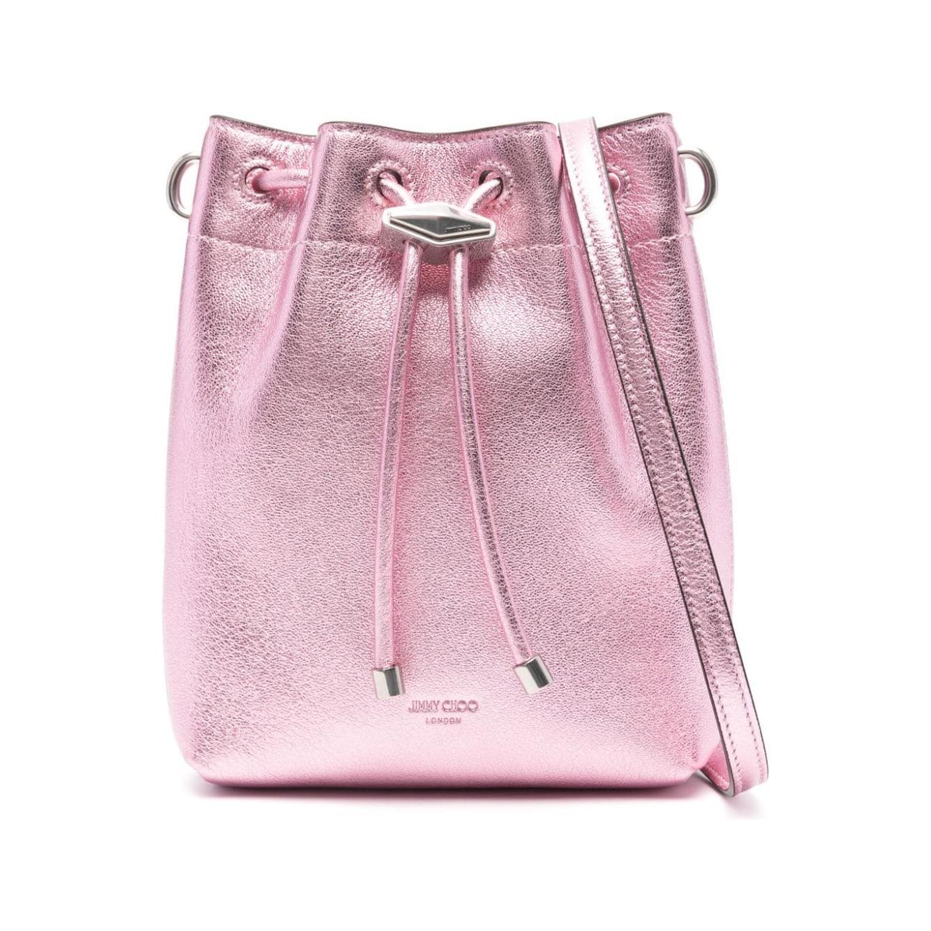 Jimmy Choo mini Cinch crossbody bag BONBONBCKTN/SMNMNAROSE/ANTIQUESILVER