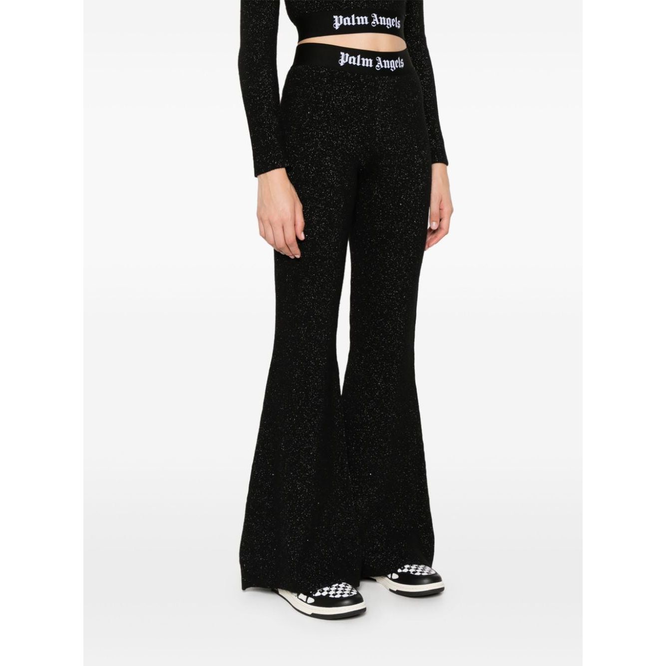 Palm Angels Trousers Black PWHG021F24KNI0011010