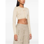 Versace Barocco lurex cropped cardigan 10110201A100041KD70