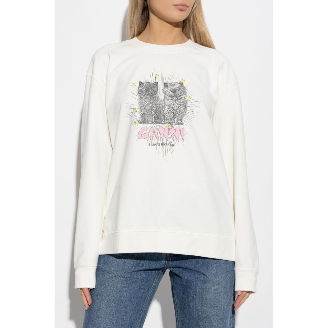 Ganni Kittens Sweatshirt T4163135-P25