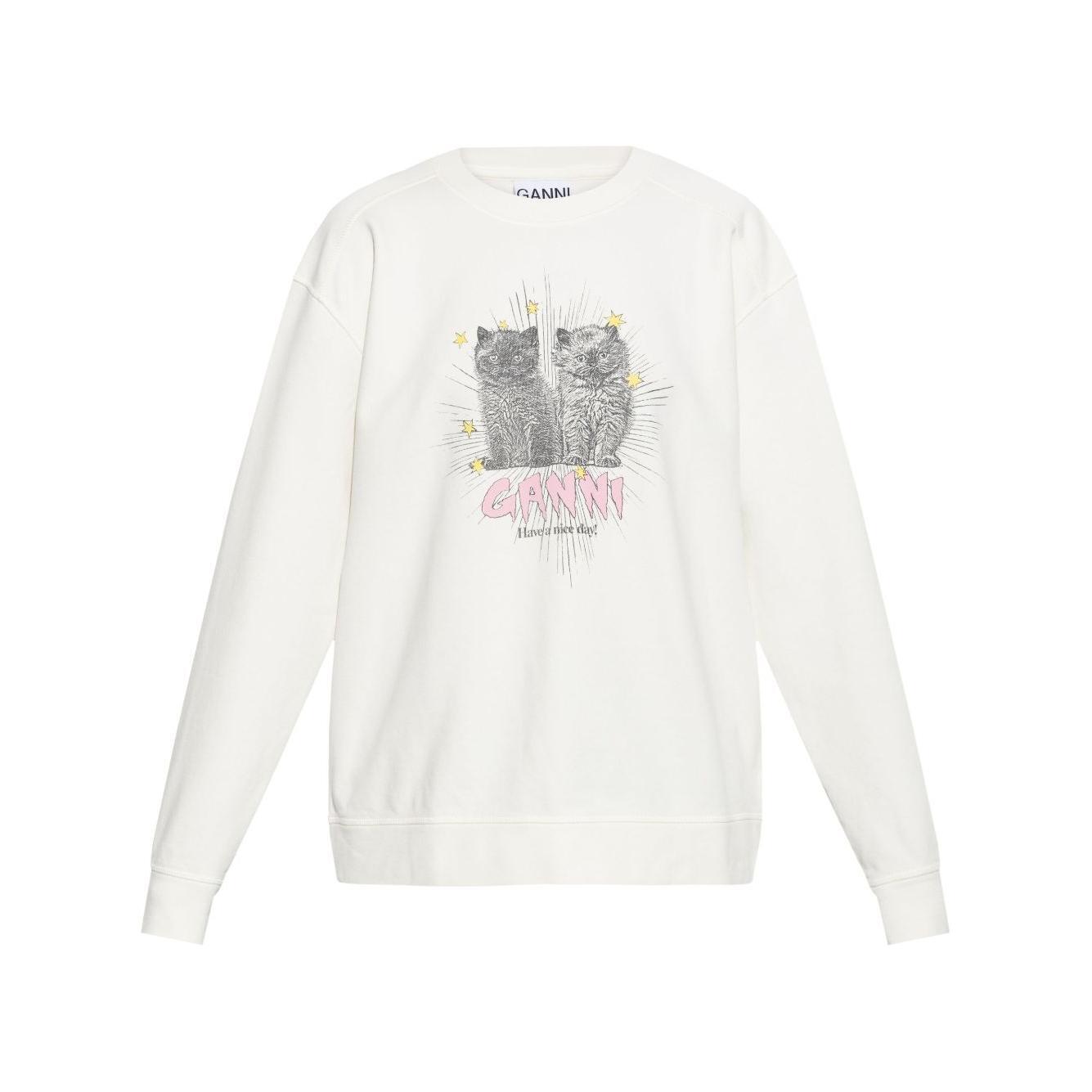 Ganni Kittens Sweatshirt T4163135-P25
