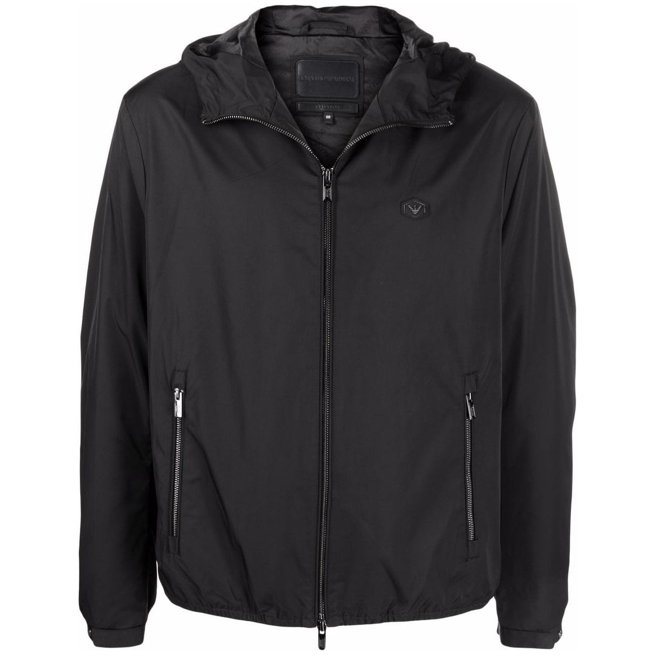 Emporio Armani water-repellent hooded jacket 8N1BQ01NZQZ0999-P25