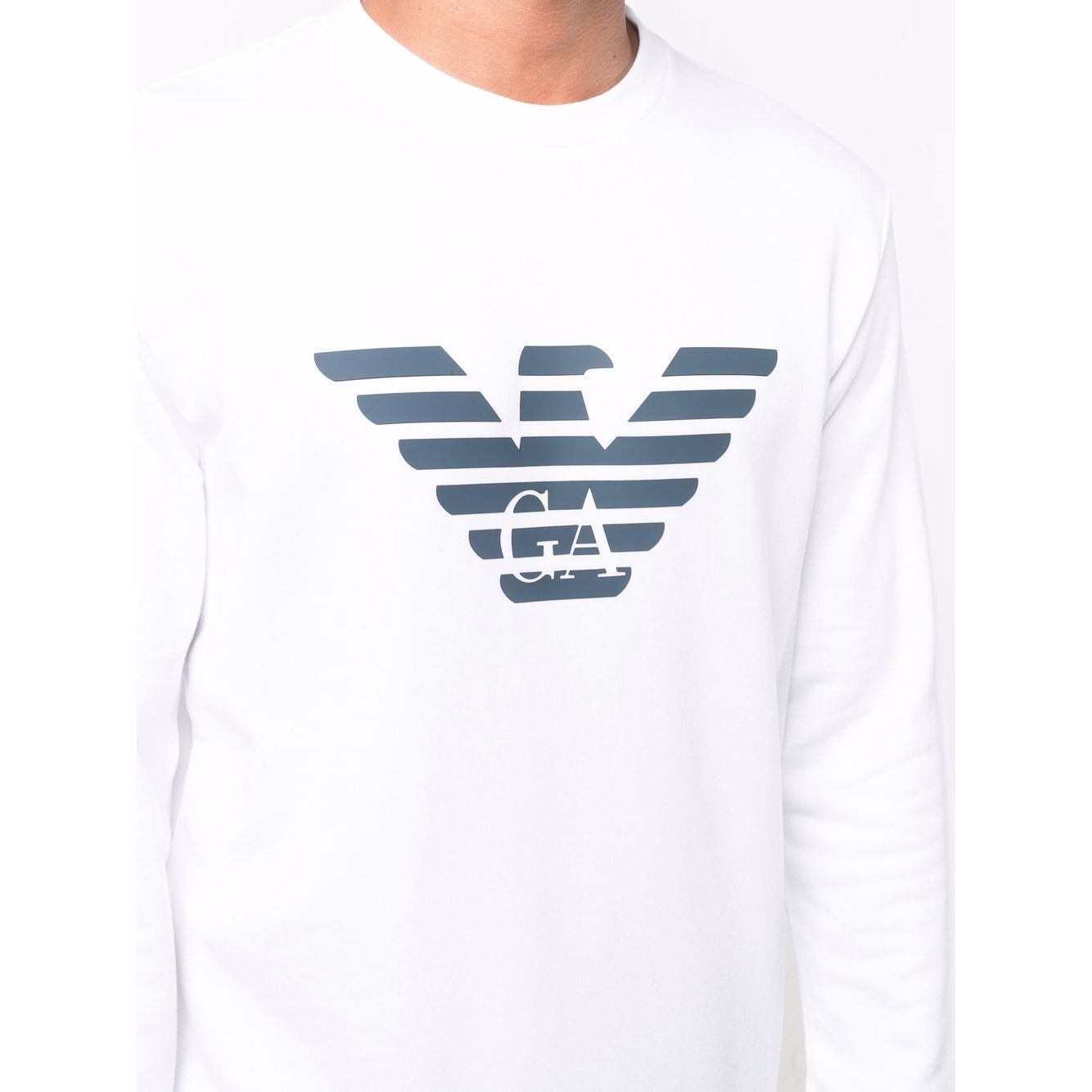 Emporio Armani Modal-blend sweatshirt with logo print