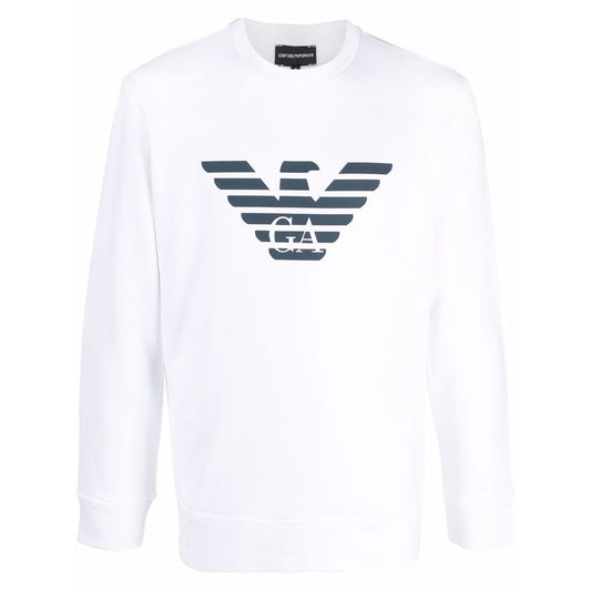 Emporio Armani Modal-blend sweatshirt with logo print Topwear