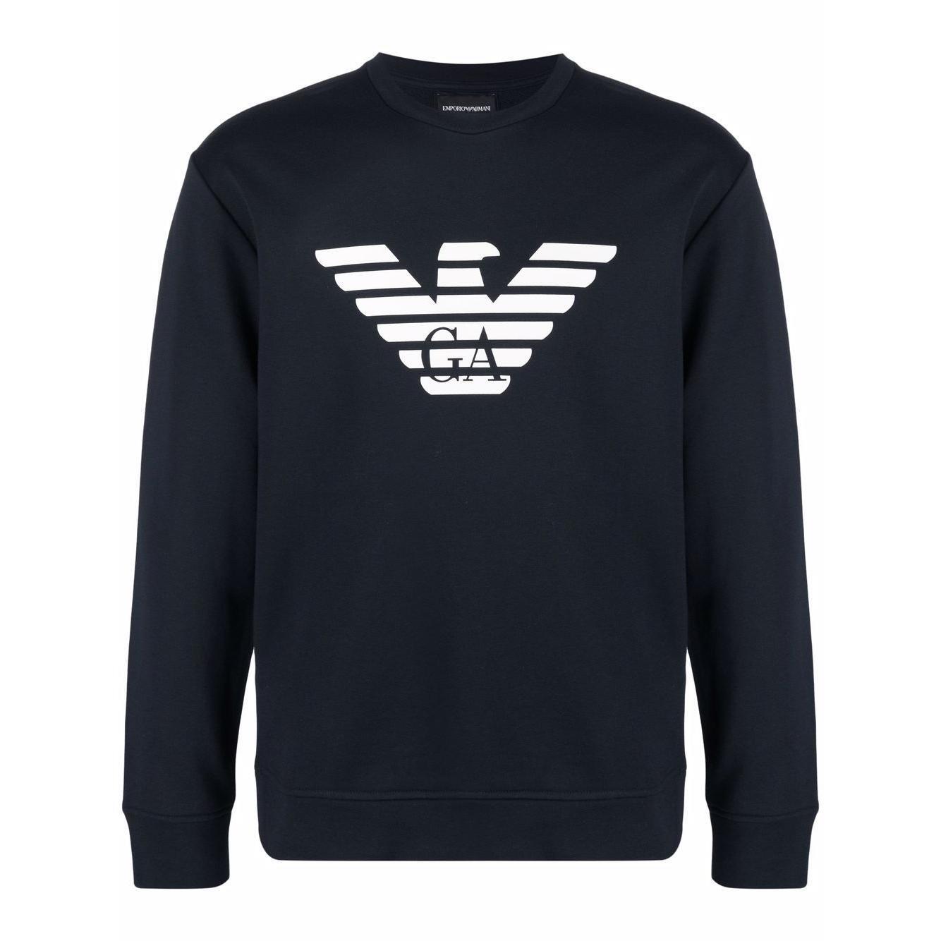 Emporio Armani Modal blend sweatshirt with logo print 8N1MR61JRIZF904-P25