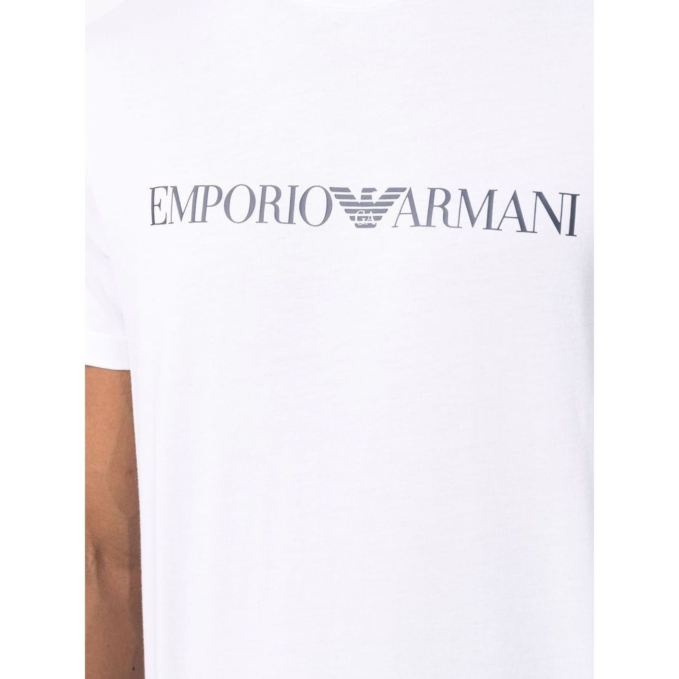 Emporio Armani logo-print cotton T-Shirt 8N1TN51JPZZ0146-P25