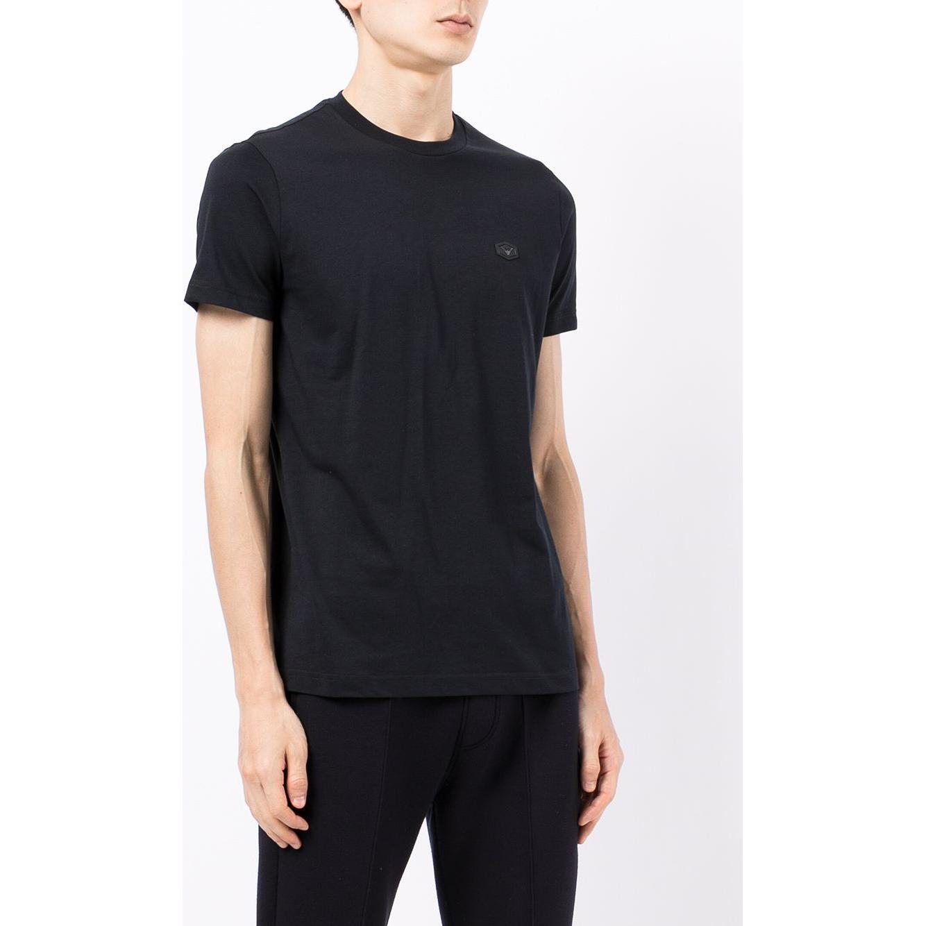 Emporio Armani logo patch short-sleeved T-shirt 8N1TQ61JRGZ0920-P25