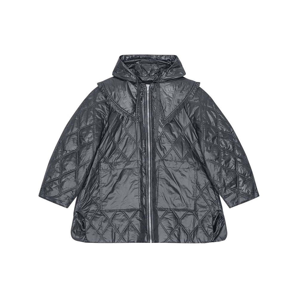 Ganni Shiny Quilt Midi Jacket W0170052-P25