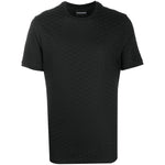 Emporio Armani Mercerised-jersey T-shirt with all-over jacquard eagle 8N1TL71JHWZ0999-P25