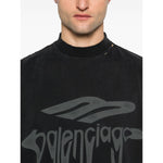 Balenciaga T-shirts and Polos Black 787349TRVS81013-P25