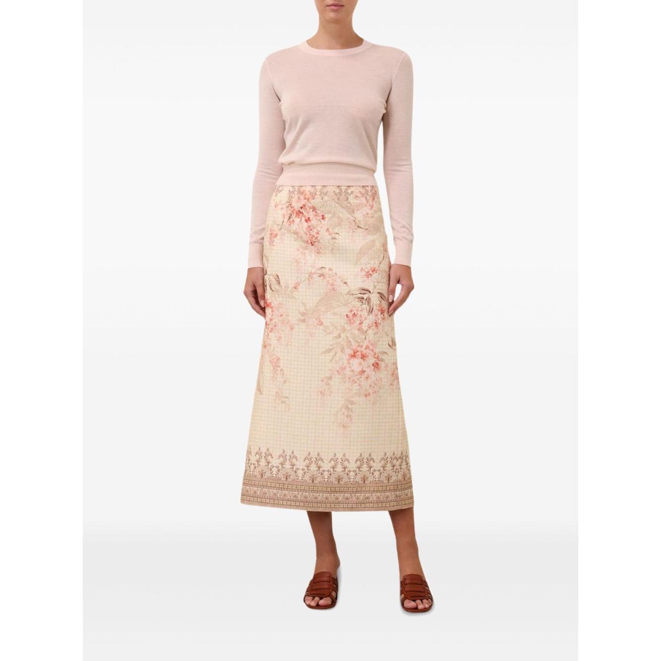 Zimmermann Illuminate Pencil Midi Skirt 9995SS251CORF-P25