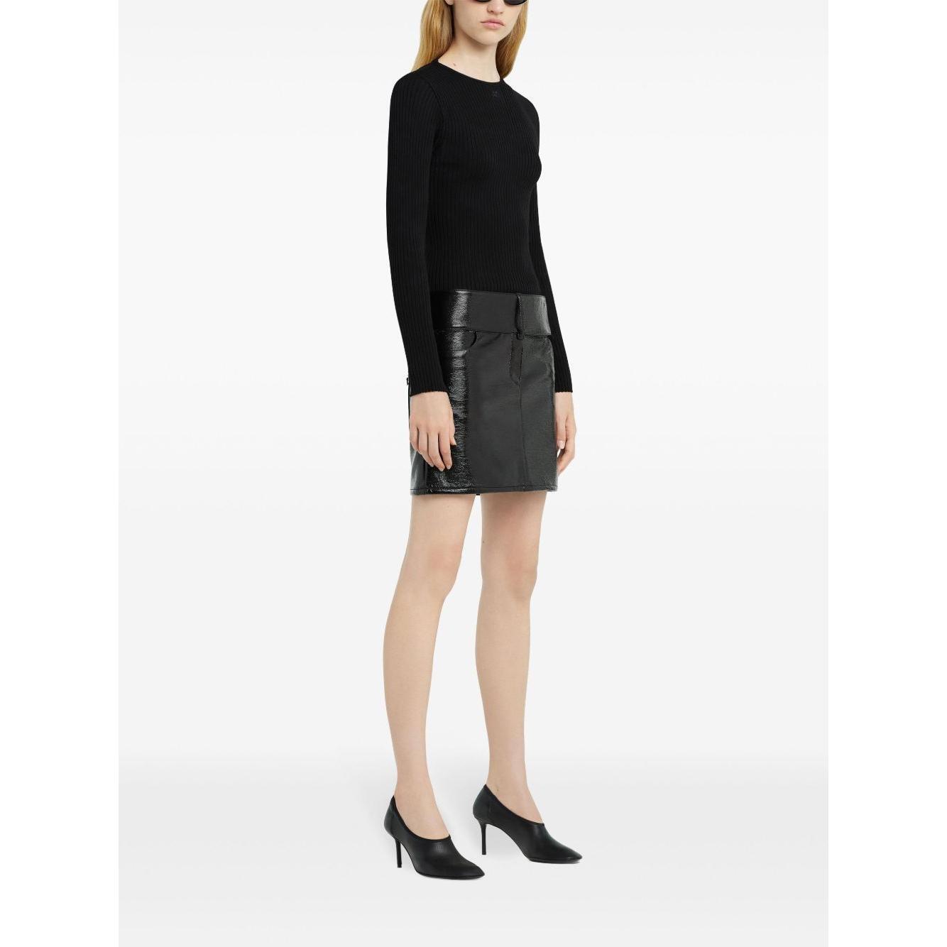 Courreges Pre Courrèges belted mini skirt 125CJU218VY00149999-P25