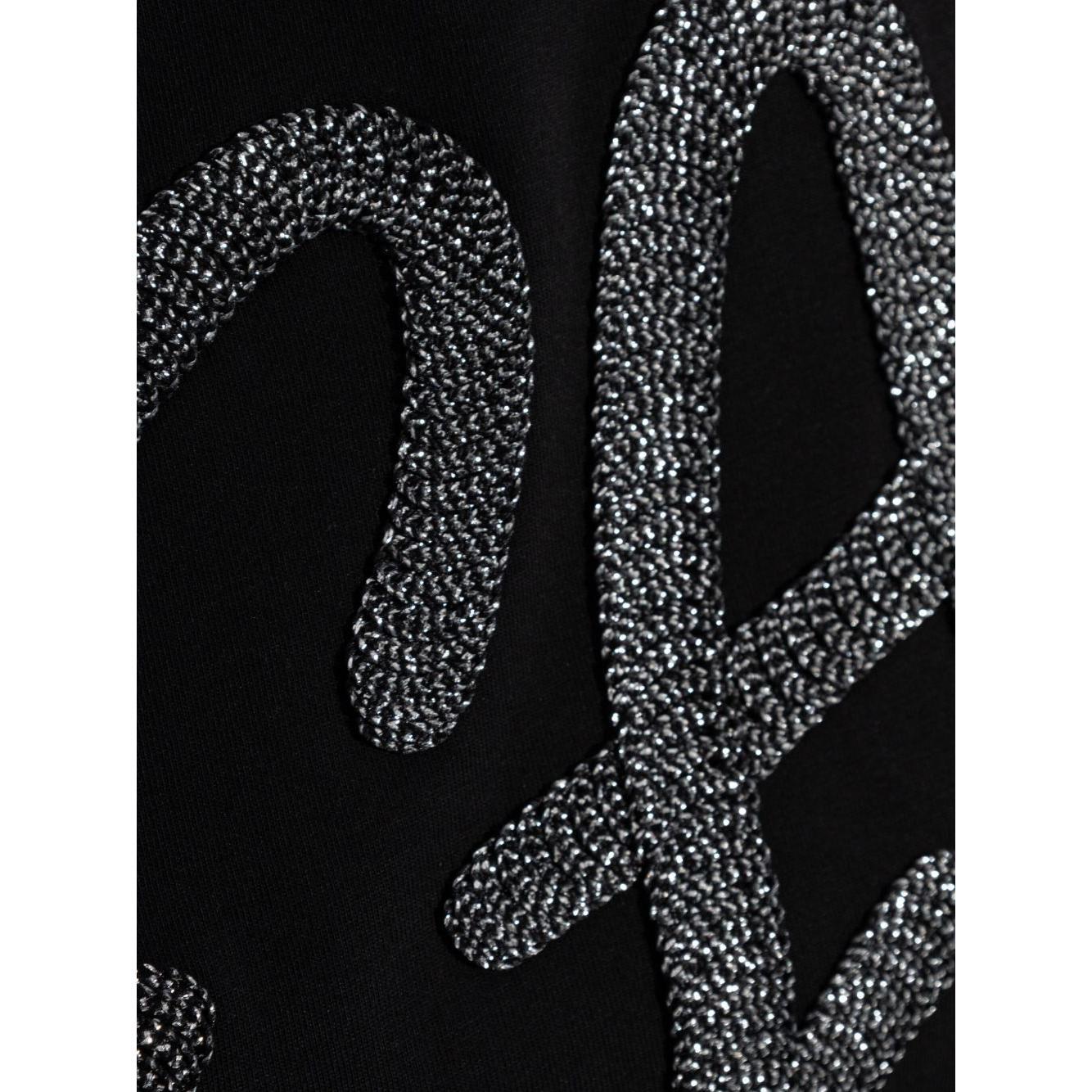 Emporio Armani Cotton-jersey T-shirt with oversized lurex logo EW001523AF12573UC001-P25