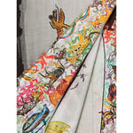 Faliero Sarti Scarf with giraffe and zebra print 217196400-P25