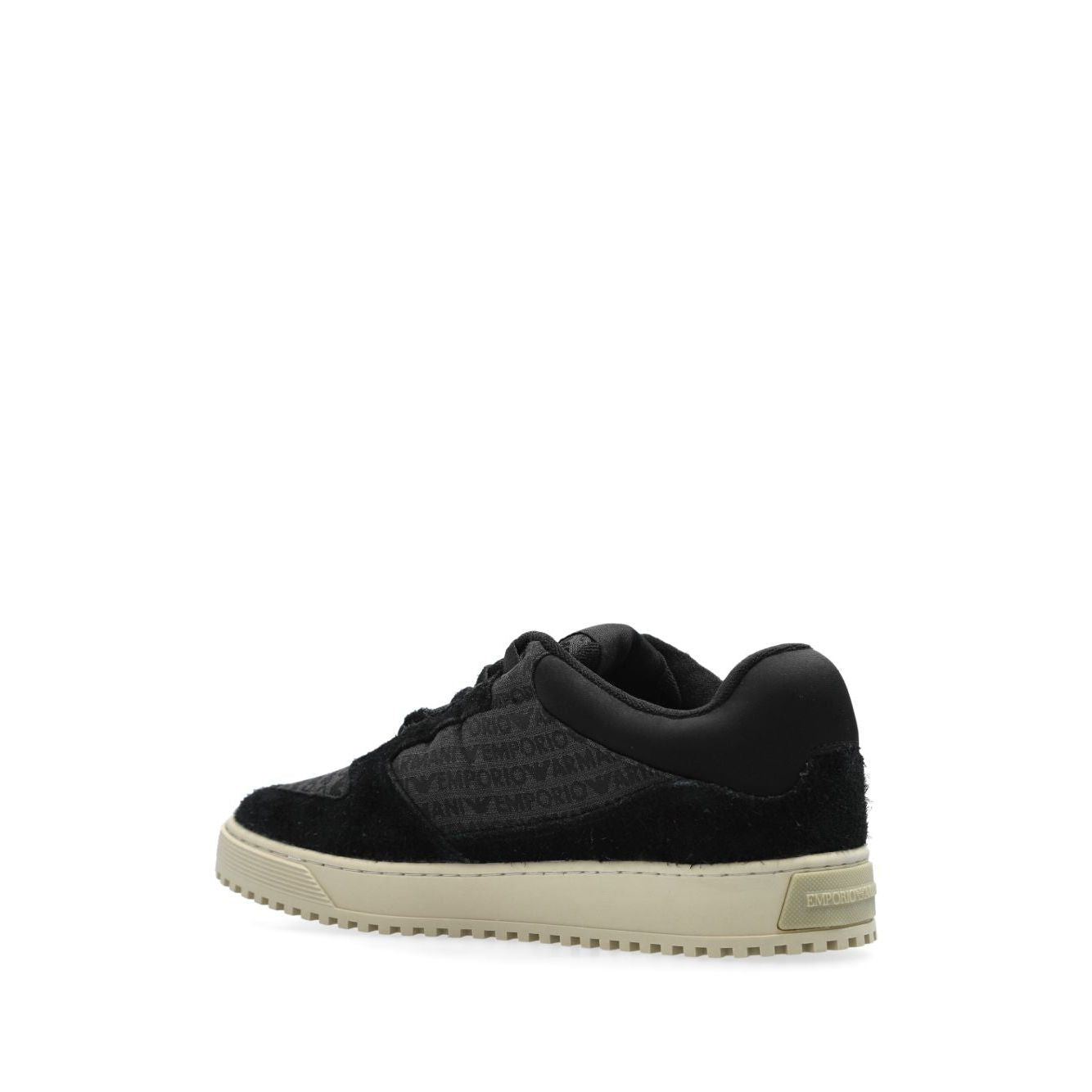 Emporio Armani Sneakers in jacquard fabric with logo lettering and suede X4X636XR329Q781-P25