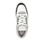 Emporio Armani Leather and mesh sneakers with contrasting details X4X688XR333U566-P25