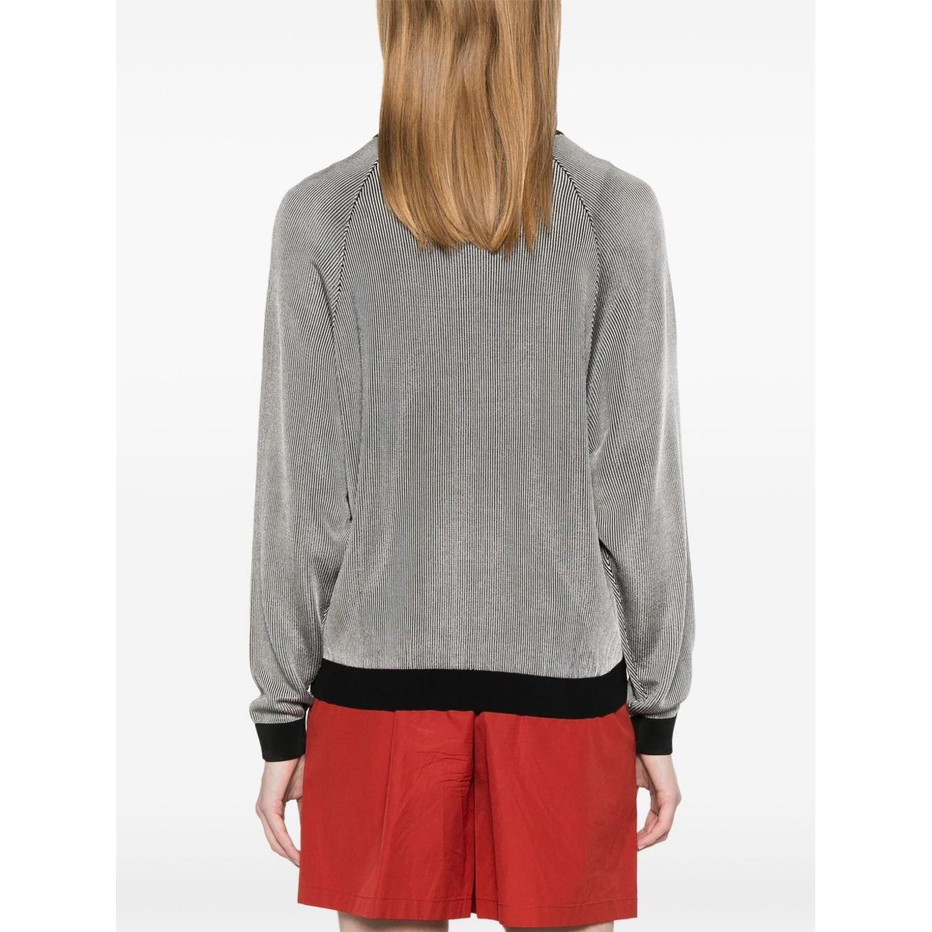 Emporio Armani Two-tone fisherman’s rib jumper with EA logo EW000954AF15111M8051-P25