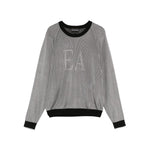 Emporio Armani Two-tone fisherman’s rib jumper with EA logo EW000954AF15111M8051-P25