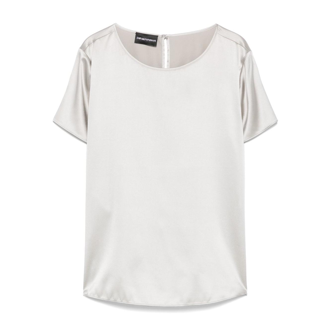 Emporio Armani crewneck silk top 8N2K152NXXZU8011-P25