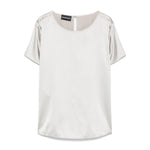 Emporio Armani crewneck silk top 8N2K152NXXZU8011-P25