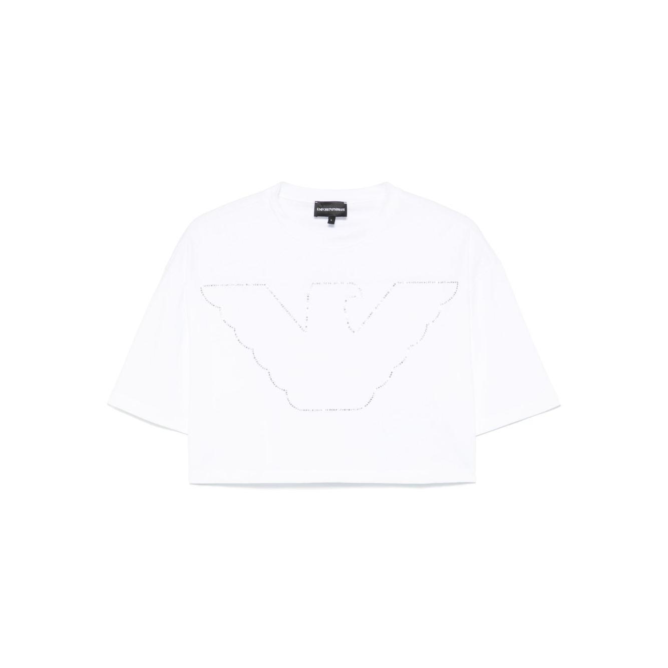 Emporio Armani crewneck crop top EW000897AF12573U0002-P25