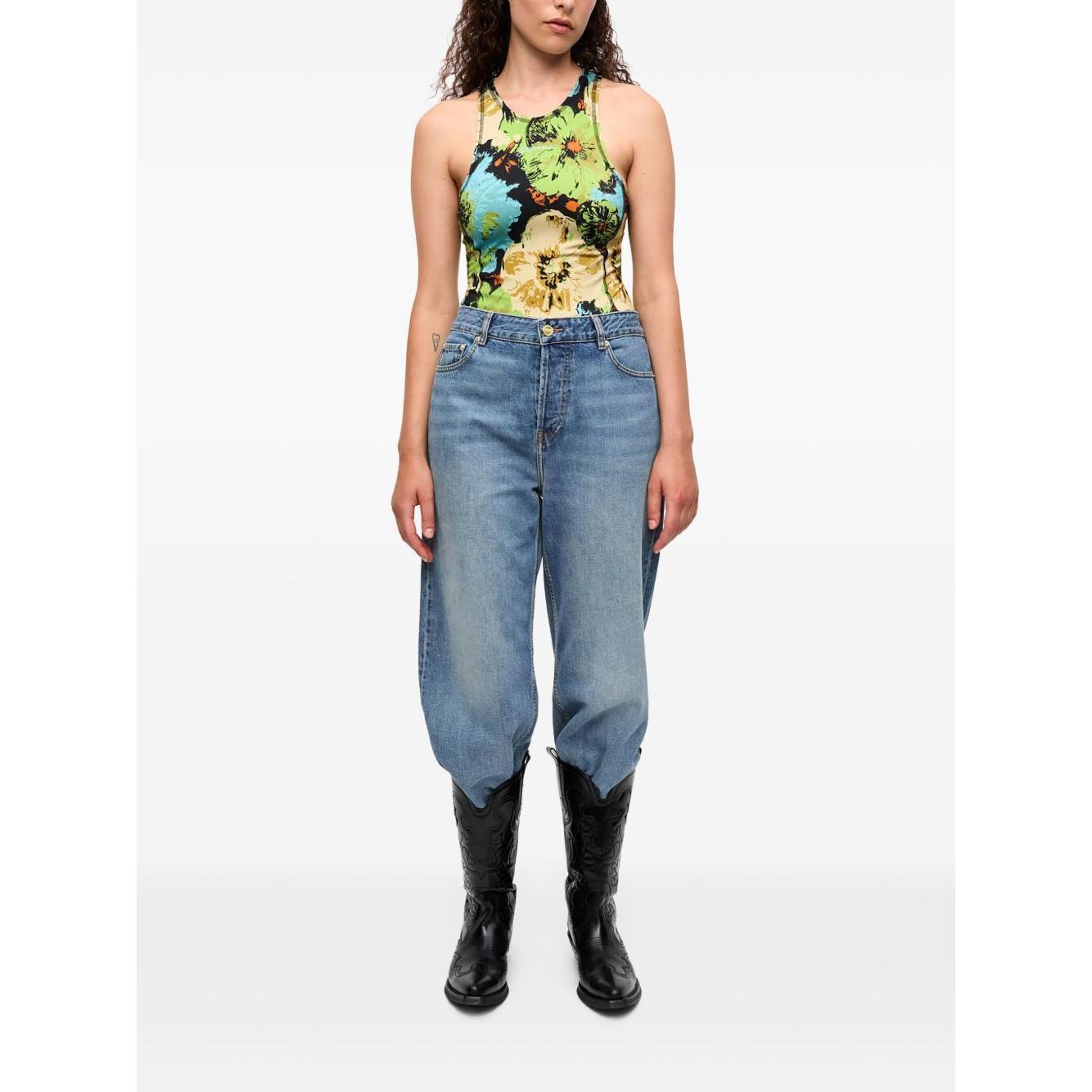 Ganni floral-print Bodysuit T4134999-P25
